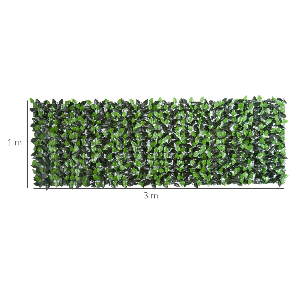 Siepe Artificiale ¨C zephmum ¨C Verde Chiaro e Scuro 3x1 m
