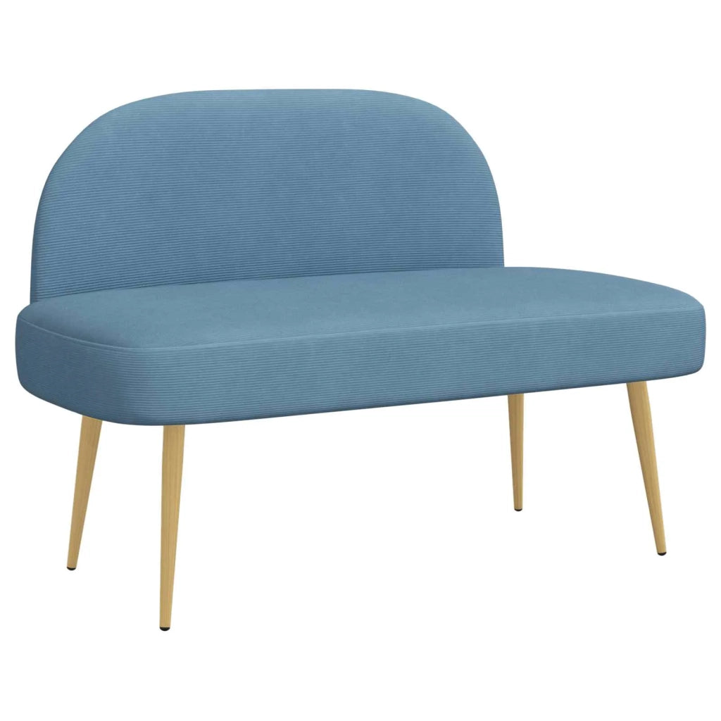Panchina imbottita con schienale Blu 110 x 60 x 76 cm 42040779