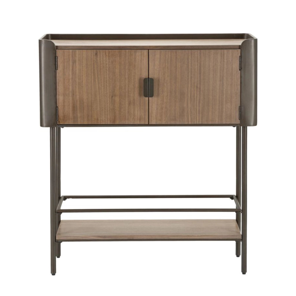 Tavolo Consolle VKH610, Marrone, Legno, 100x42x110 cm
