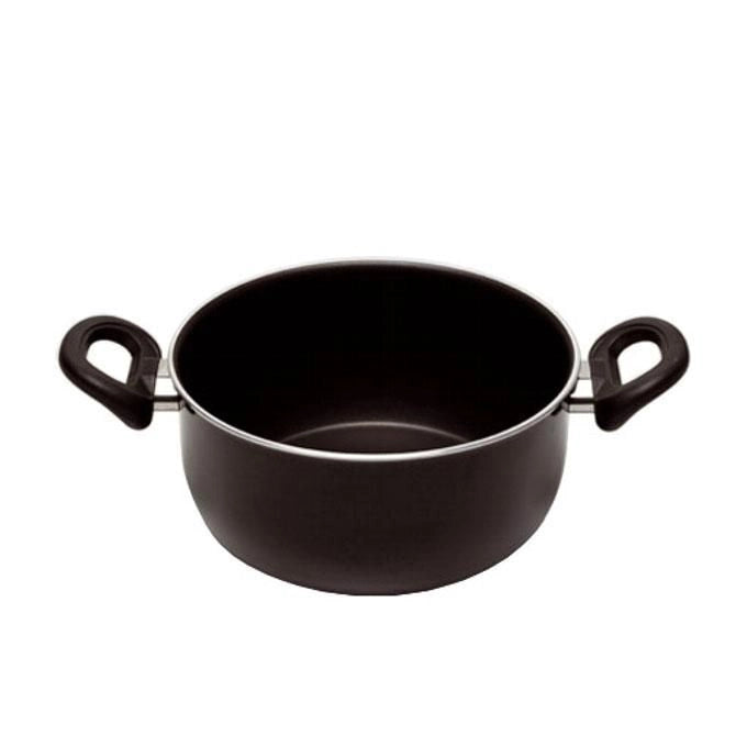 Ballarini BLL605B26 Firenze Casseruola 2 manici 26 cm antiaderente Cortan compatibile induzione colore Nero