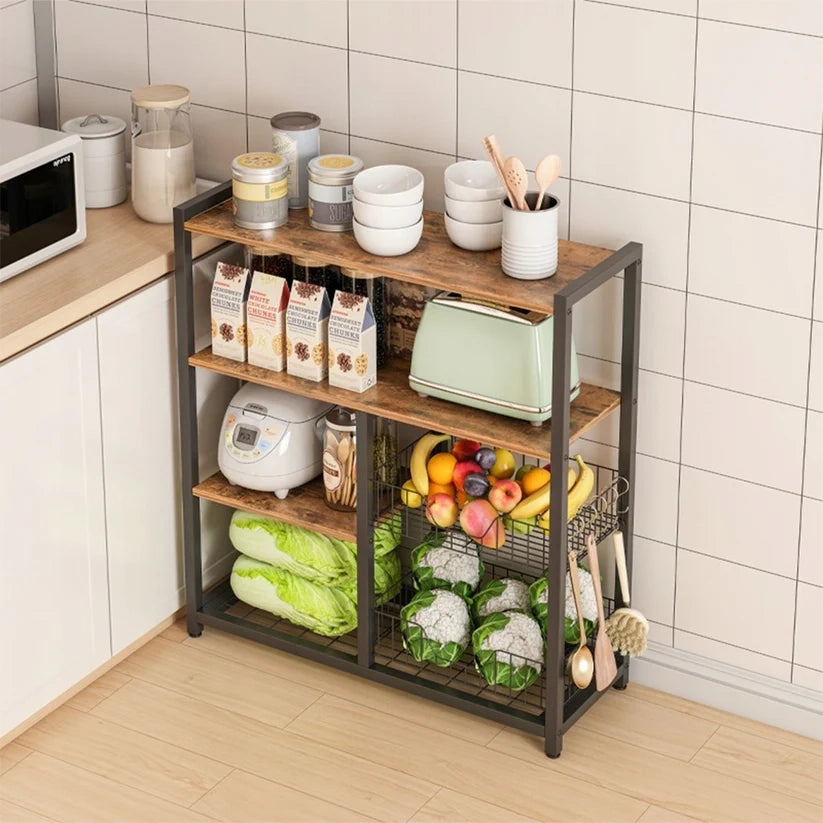 Mobile da Cucina Marrone 80x35x95 cm Compatto e Funzionale