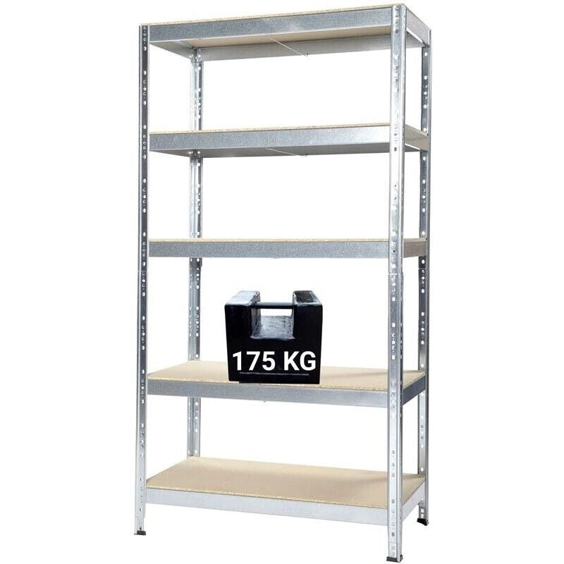 SCAFFALE IN METALLO JOKER 90 X 40 X H 174 CM 5 RIPIANI 175 KG A PIANO