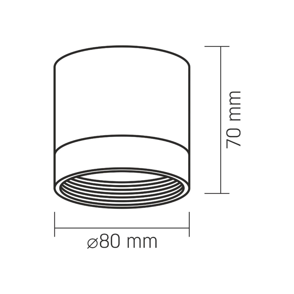 Plafoniera spot da soffitto nera GX53 Videx Spotlight
