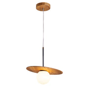 Lampada a sospensione Orbit teak Ø40 E27 Quintiesse