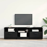 Mobile TV 150 x 33,5 x 45 cm Rovere Nero Legno ingegnerizzato