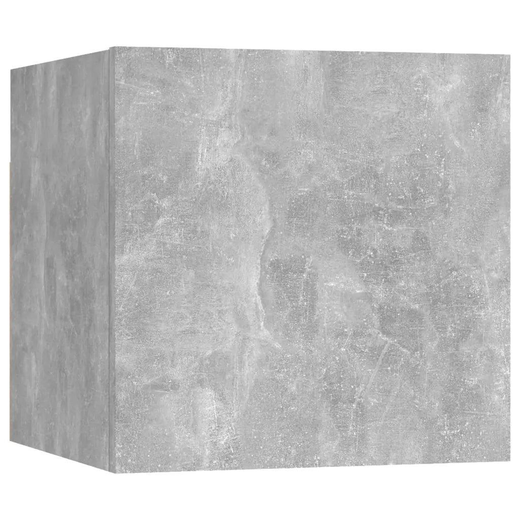 Set di Mobili Porta TV 6 pz-Set di 6 Credenza per TV Grigio Cemento in Legno Multistrato 542417