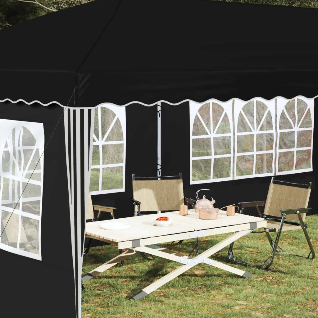 Tenda per feste a pop-up 575 x 289 x 245 cm Nero 42019799