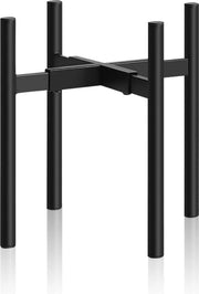 Supporto per piante regolabile - Stabile per interni ed esterni - Nero - Metallo