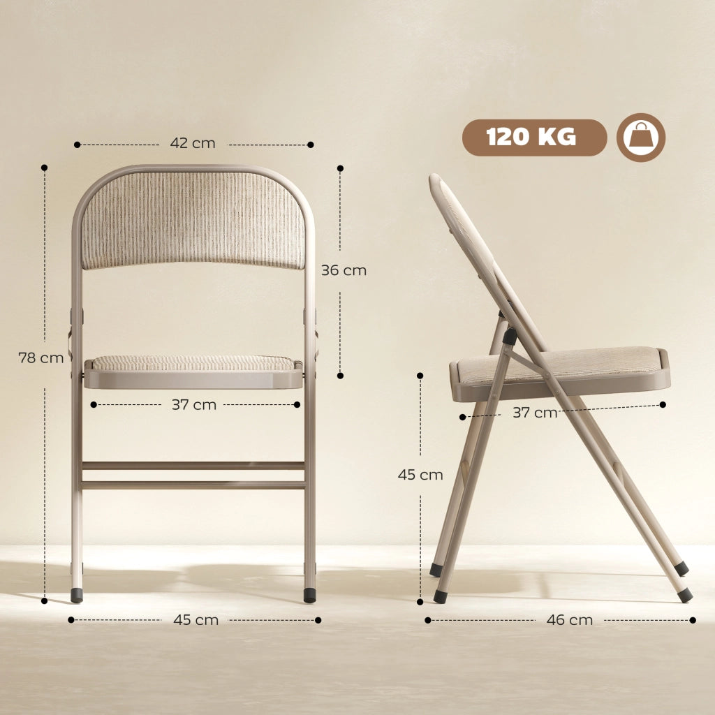 Sedia pieghevole da pranzo ¨C Minimal ¨C 45x46x78 cm beige