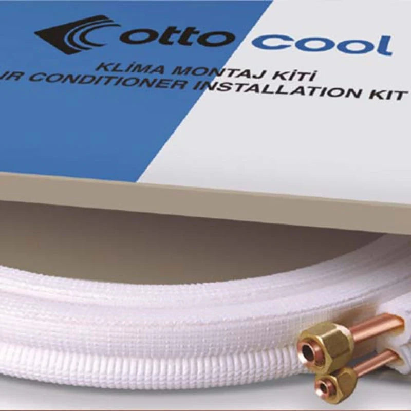 KIT TUBI RAME 10 MT Cartellati montaggio climatizzatore 9000/12000  1/4 - 3/8 raccordi tubo condensa condizionatore