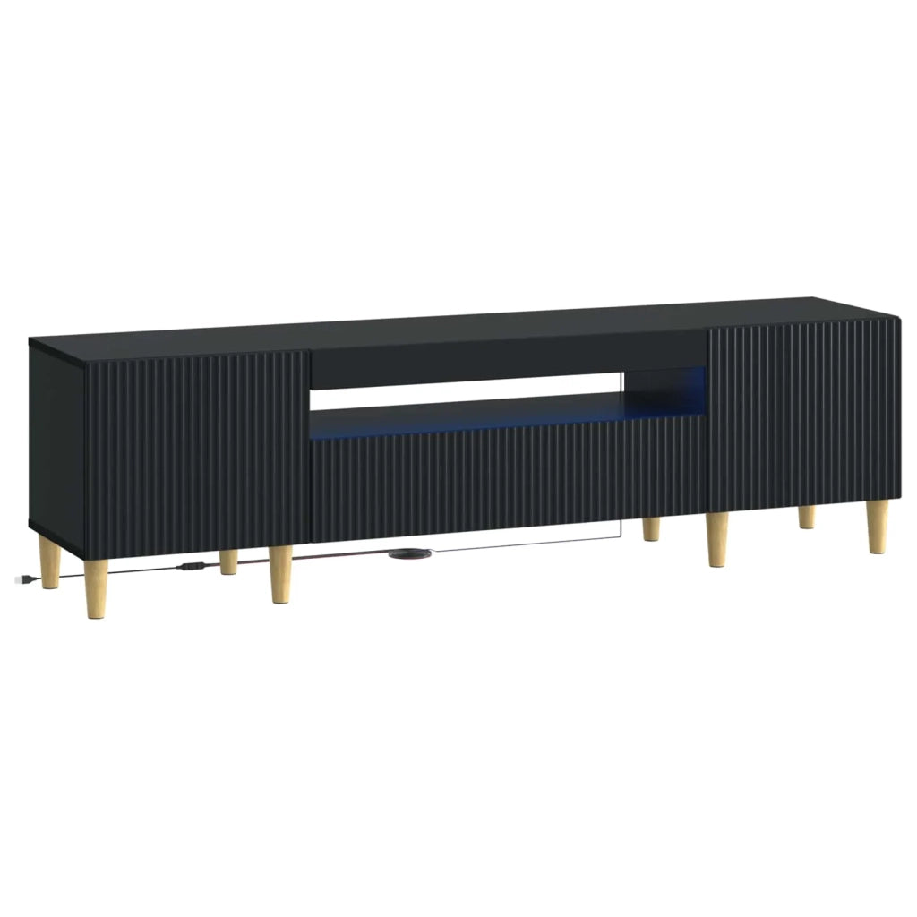 Mobile TV LED Nero Legno ingegnerizzato 896686