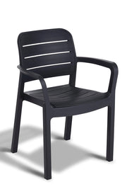 Sedia Tisara con Braccioli Keter Pp Nero H 58 x 53 cm 83 cm