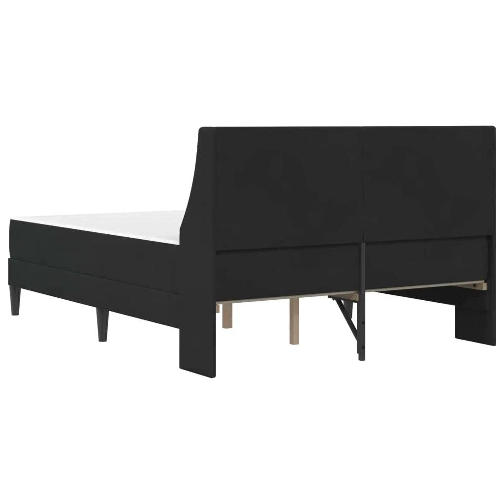 Struttura letto con materasso Nero 140 x 190 cm Velluto 3414799