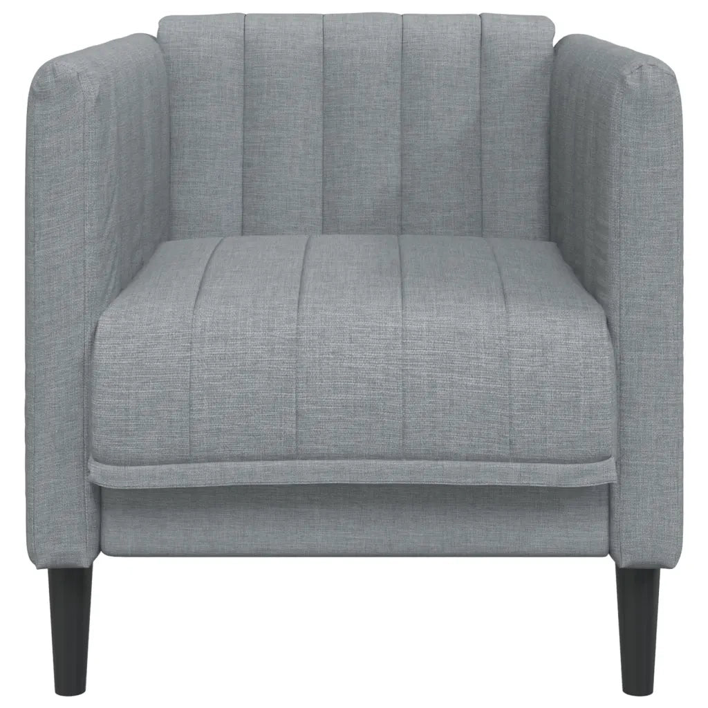 Poltrona Grigio Chiaro in Tessuto 372595