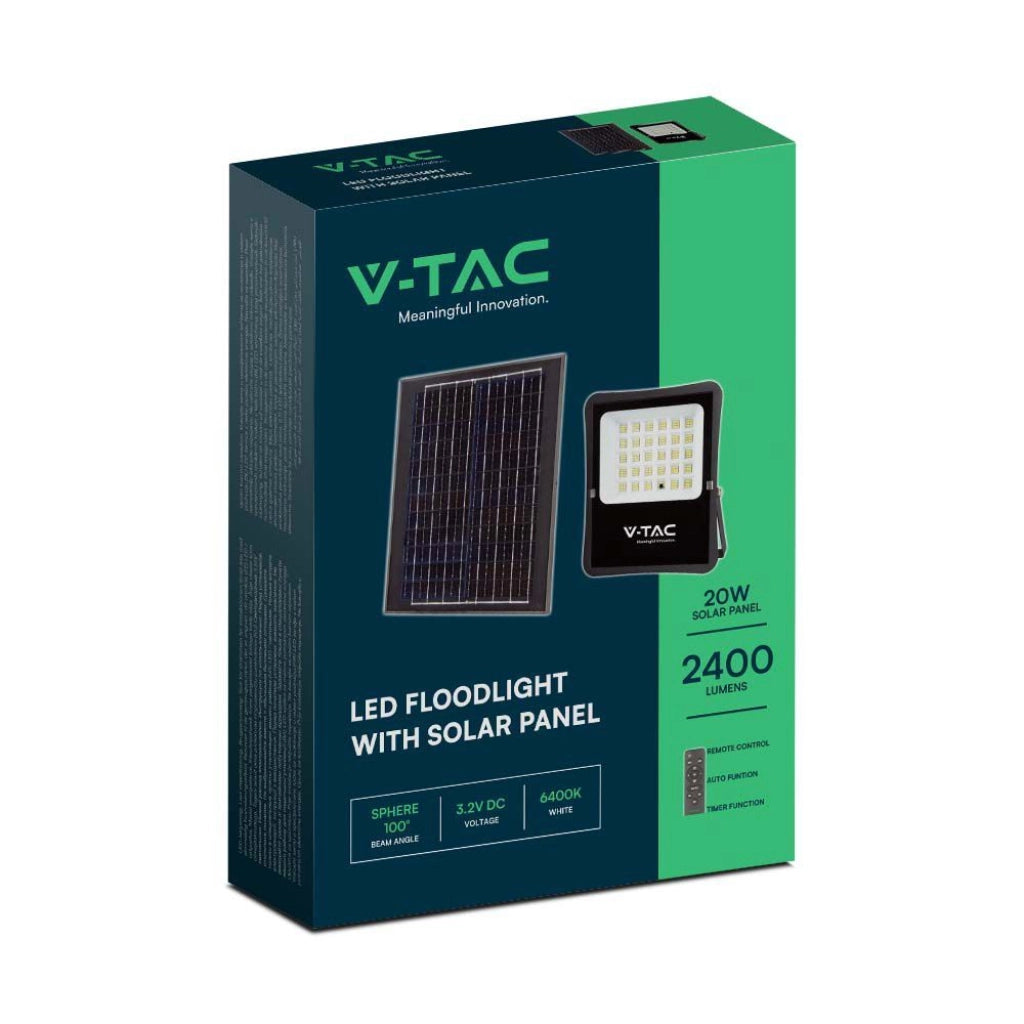 20 W LED Solar Flodlight 4000K