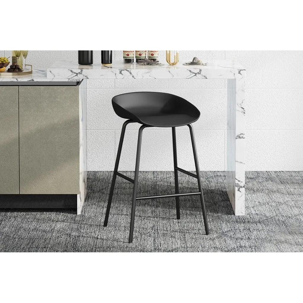 Sedia da bancone design nero. Collezione SIRA