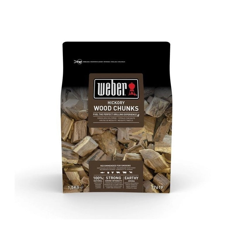 Grandi pezzi di legna Hickory Weber 1,5Kg