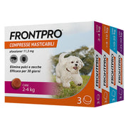 Compresse antiparassitarie masticabili cani 2-4 kg