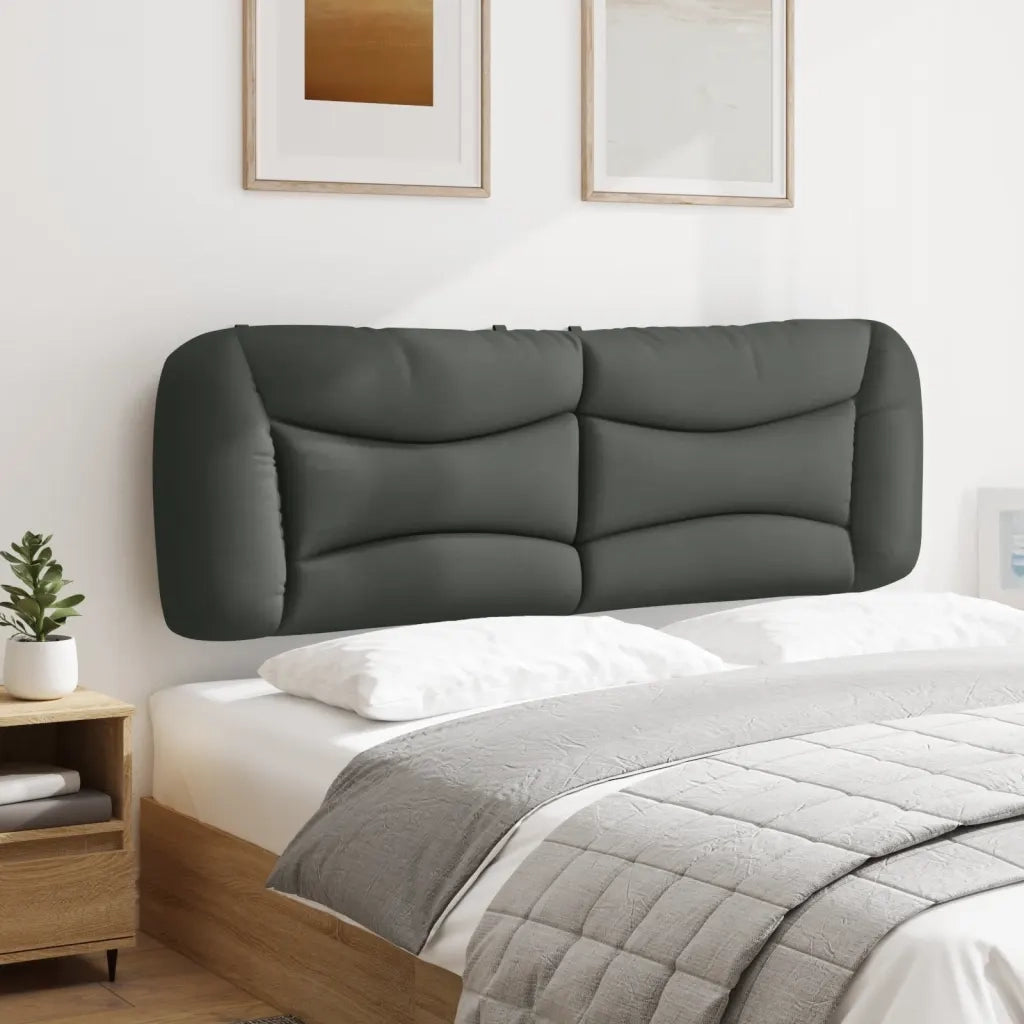 Cuscino Testiera Hvar Grigio Scuro 152 cm in Tessuto 374629