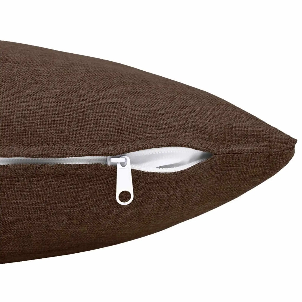 Cuscino con cuscino HEERLEN 2 pz Marrone Tessuto 928179