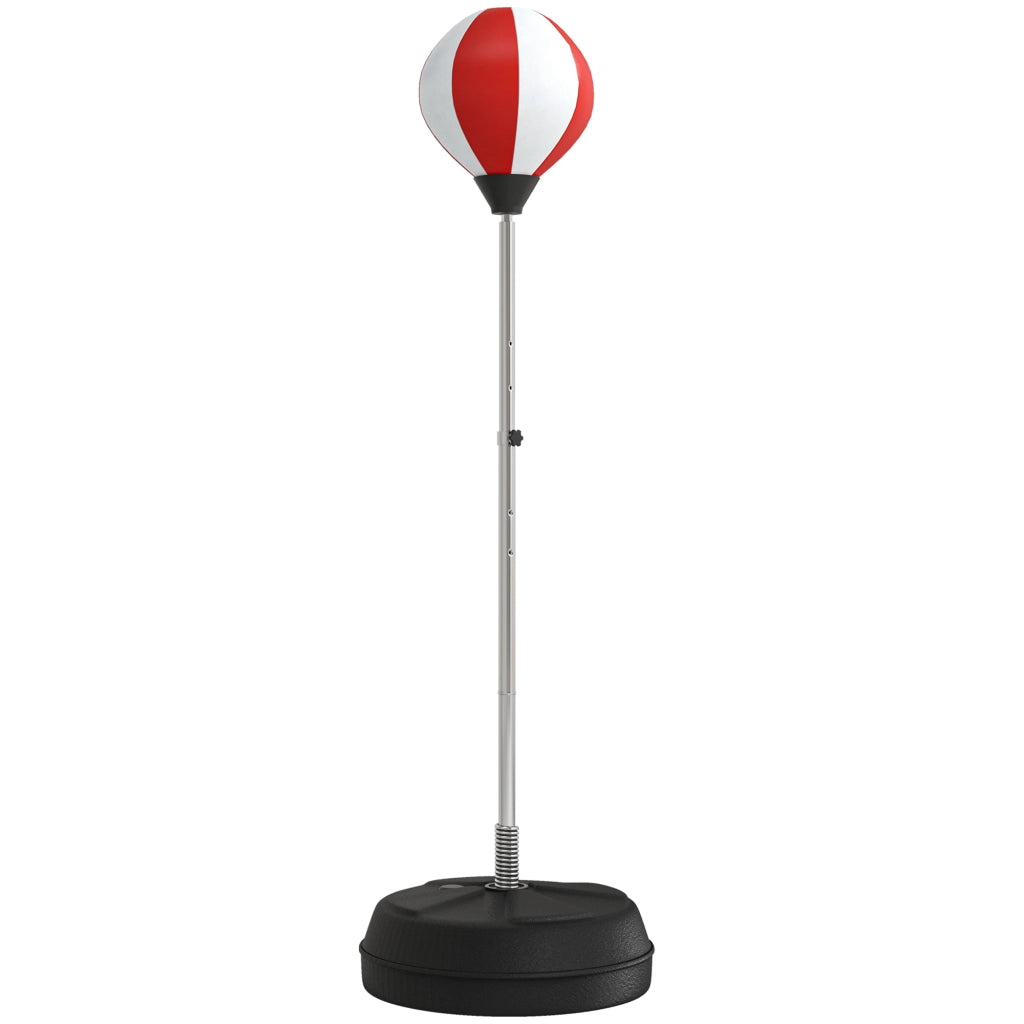 Sacco da Boxe su Piede Regolabile ¨C zephmum ¨C con Guanti, Pompa e Base 126-144 cm