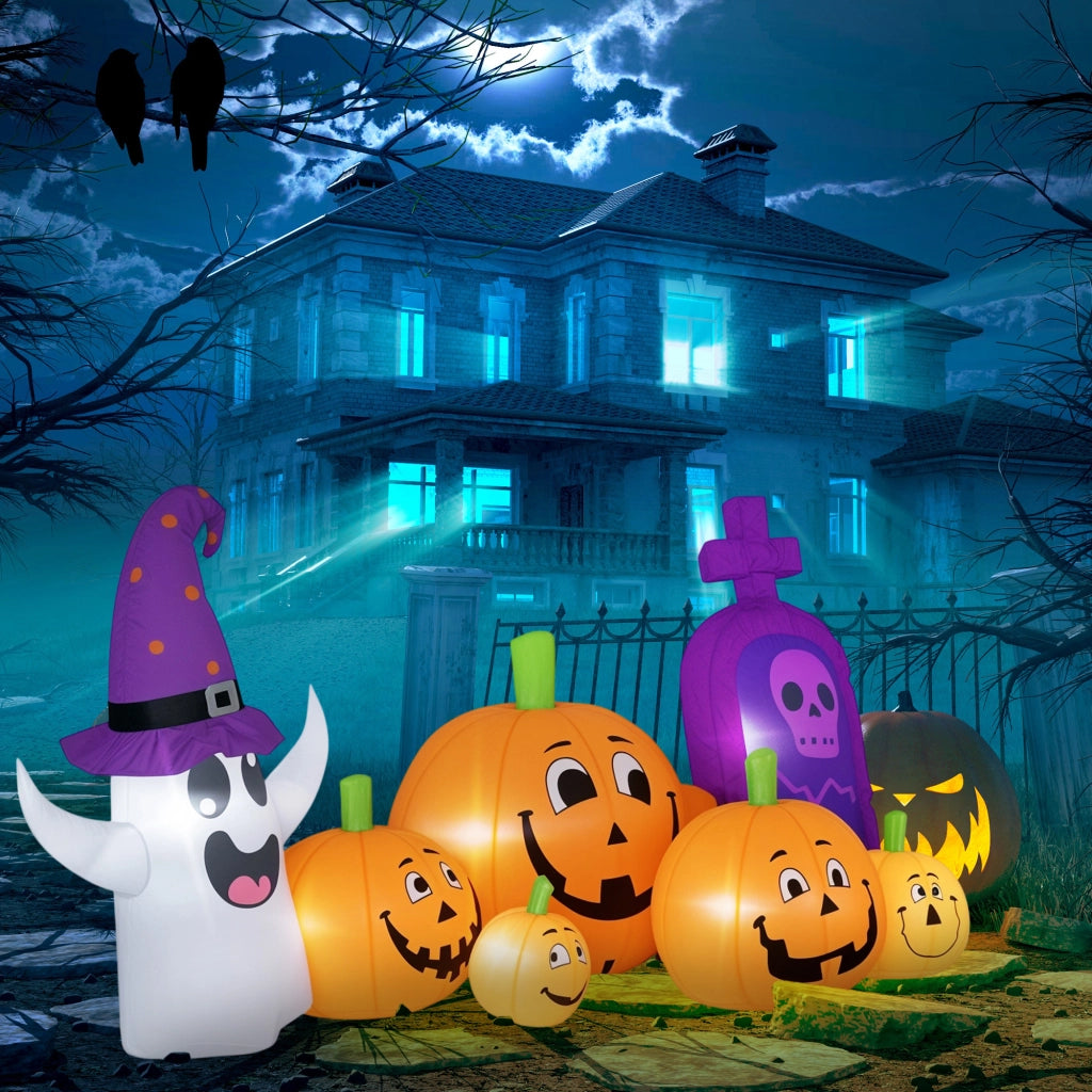 Zucche Inflabili Halloween ¨C Minimal ¨C 240x130x130 cm Multicolore