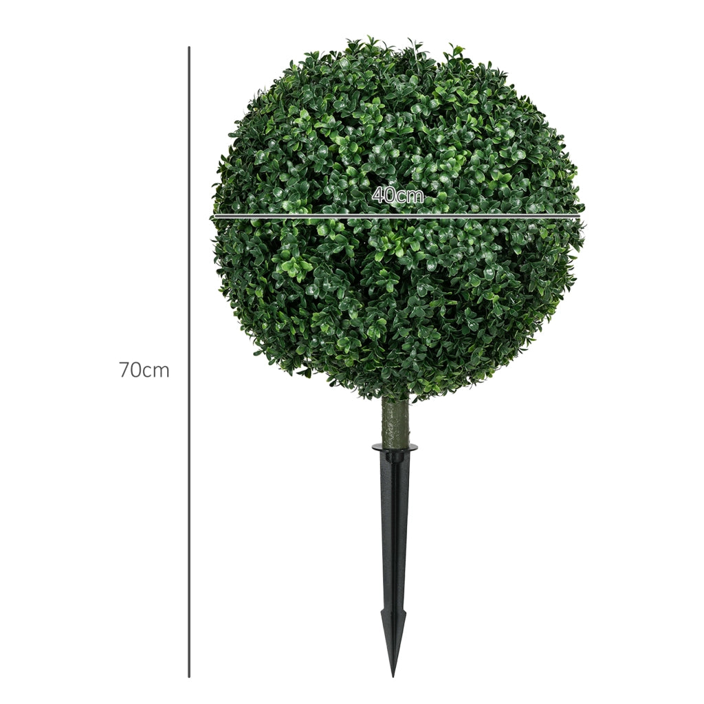 Buxus Artificiale Set 2 Pezzi ¨C zephmum ¨C 70 cm Verde