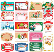 Etichette per pacchi 108 pezzi - Etichette per regalo - Adesivi self-adesivi - Etichette per pacchi - Decorazioni per vacanze - Idee per regali perfette