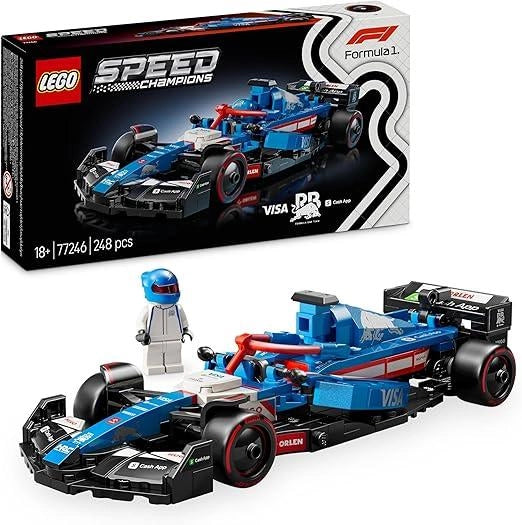 LEGO Speed Champions Auto da Corsa F1 Visa Cash App RB VCARB 01,Eta 18+