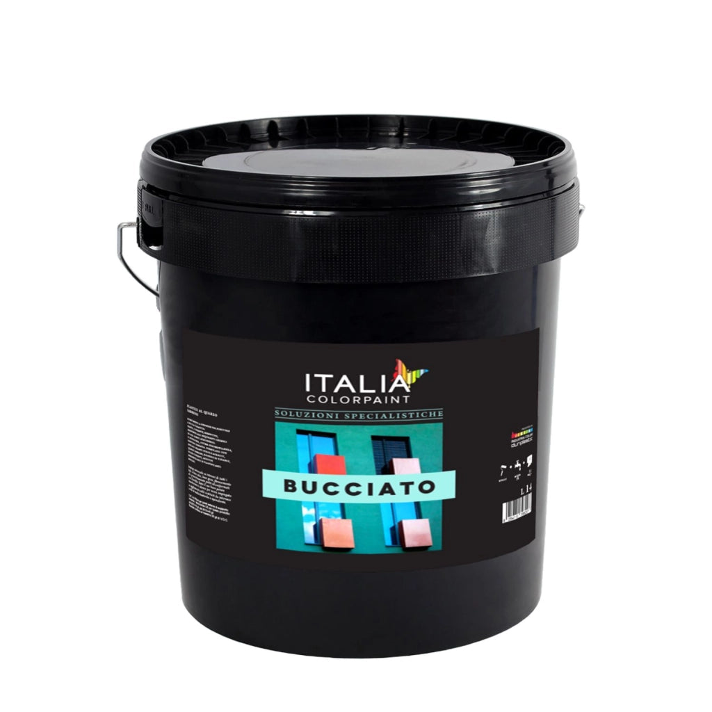 Bucciato quarzo plastico sabbioso buccia arancia vari formati italia colorpaint *** formato 14 lt, confezione 1