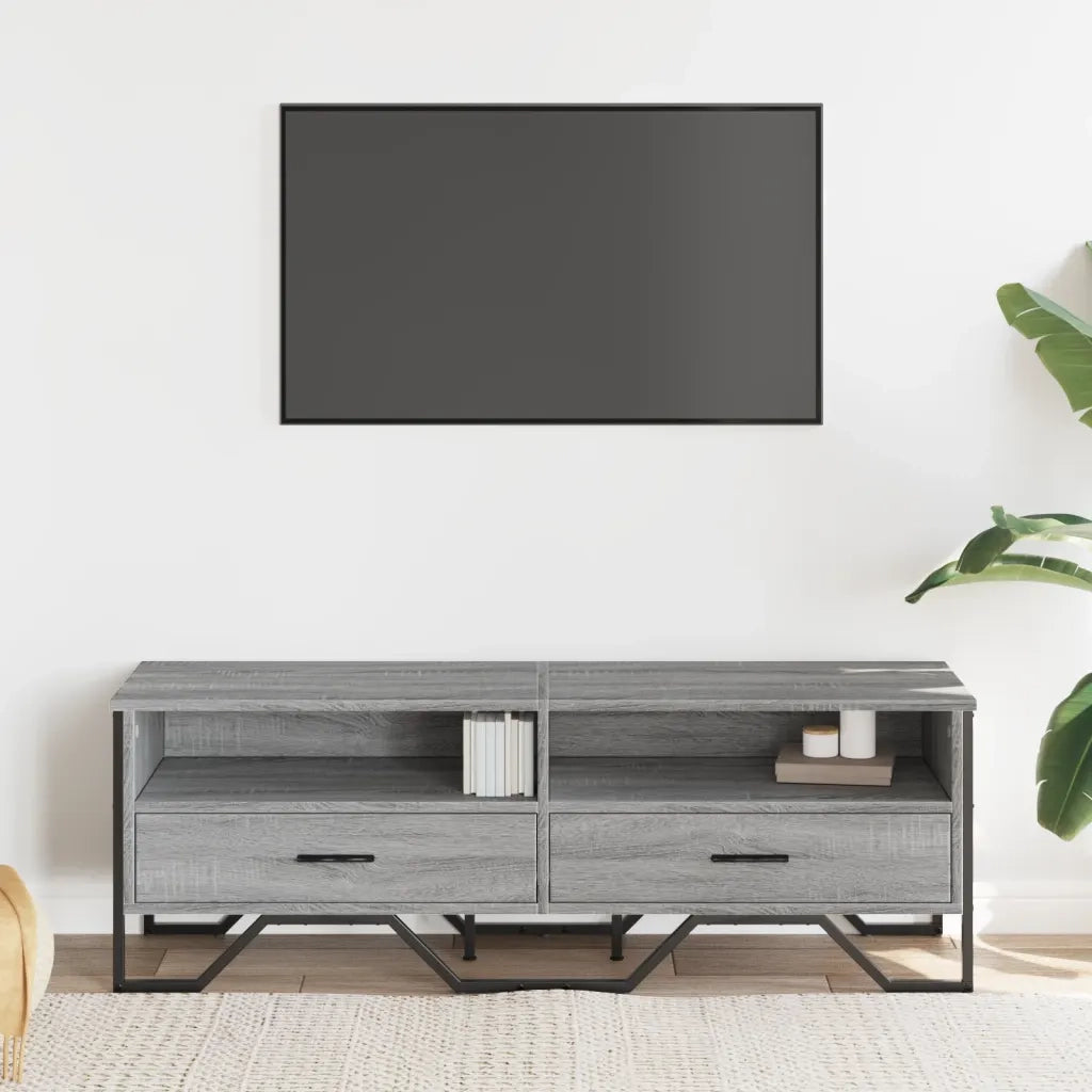 Mobile Porta TV Grigio Sonoma 122x34x41cm in Legno Multistrato 848582
