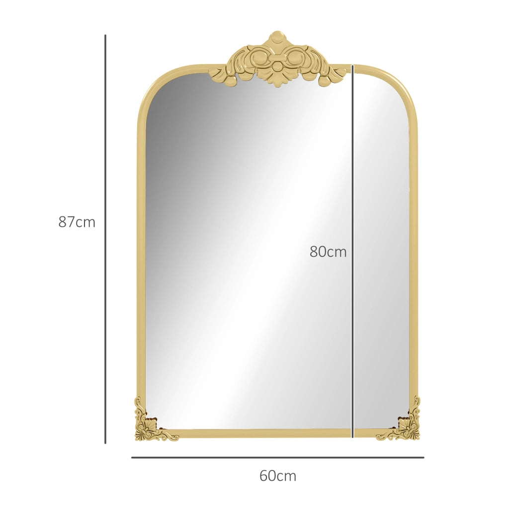 Specchio da Parete ¨C Minimal ¨C Oro 60x3x87 cm