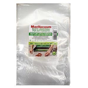 BUSTE UNIVERSALI PER ALIMENTI SOTTOVUOTO IN SET DA 50 PEZZI DA 20 X 30 CM