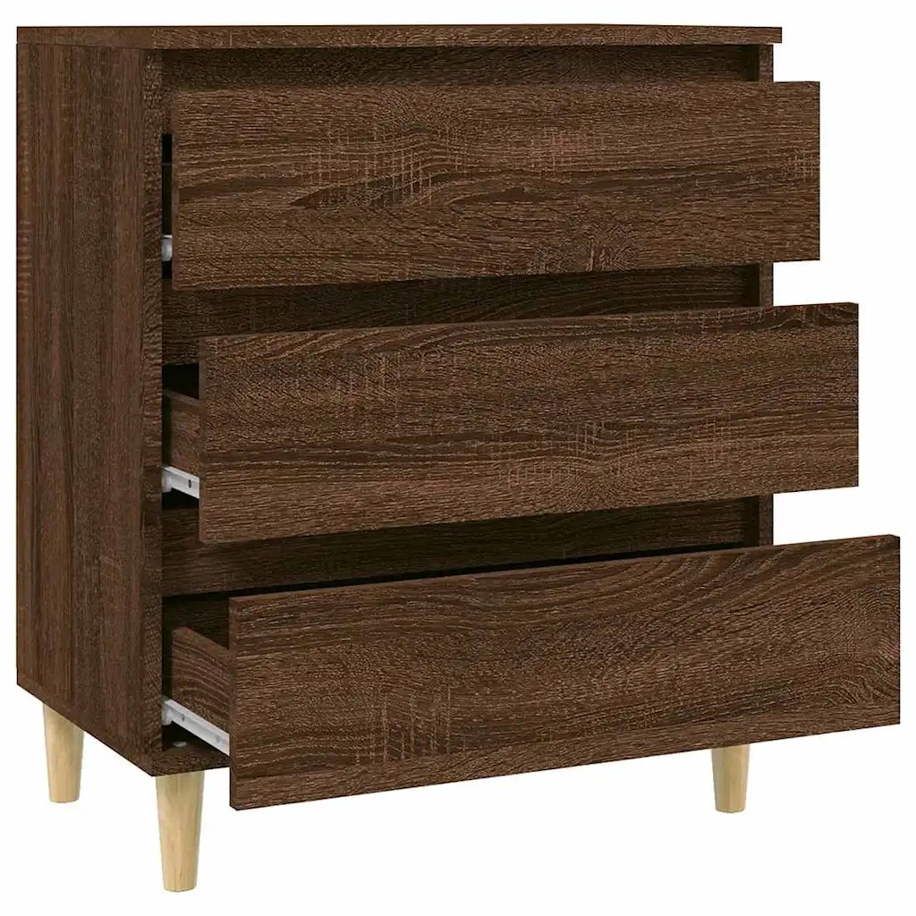 Credenza Rovere Marrone 60x35x70 cm in Legno Multistrato 823047