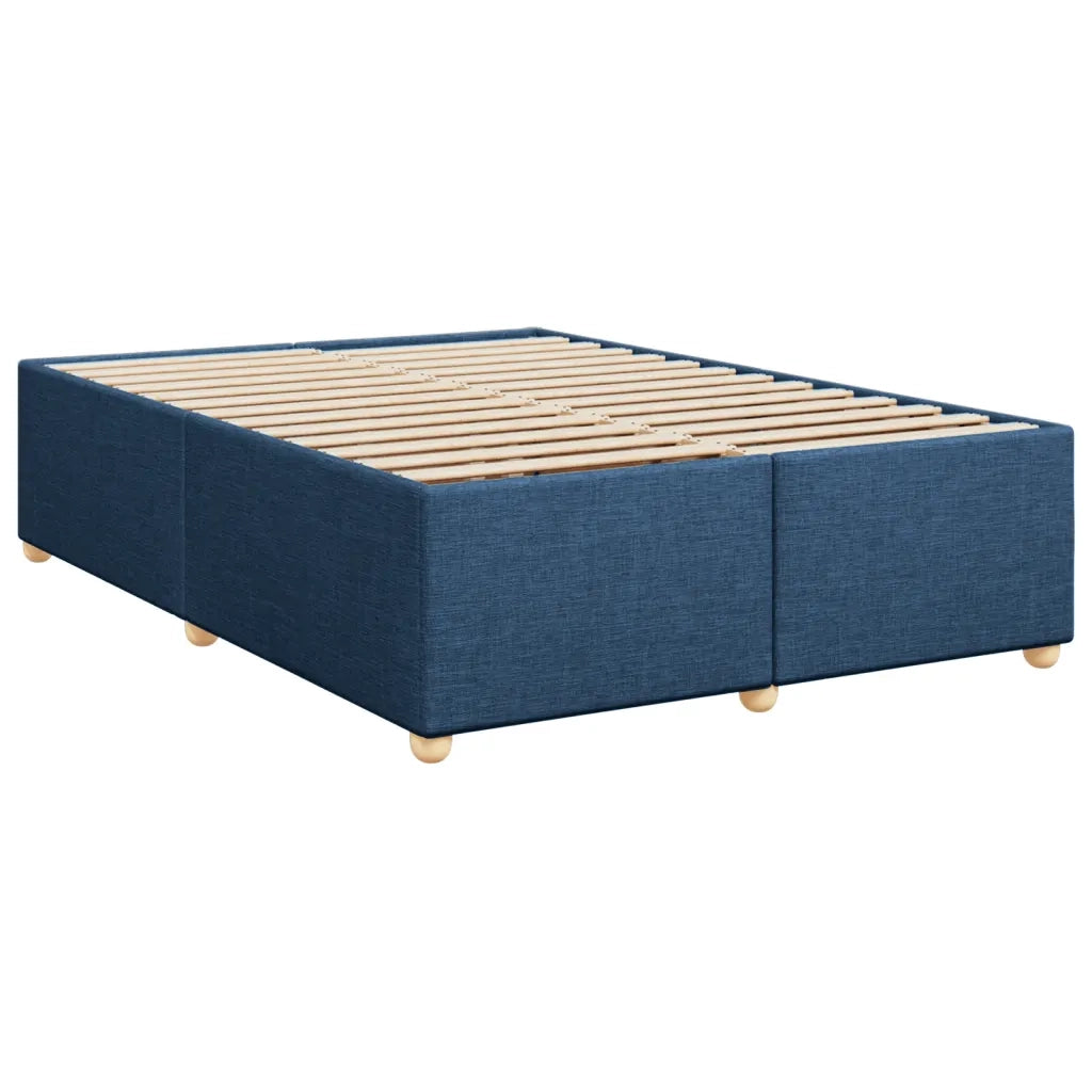 Giroletto a Molle con Materasso Blu 160x200 cm in Tessuto 3291344