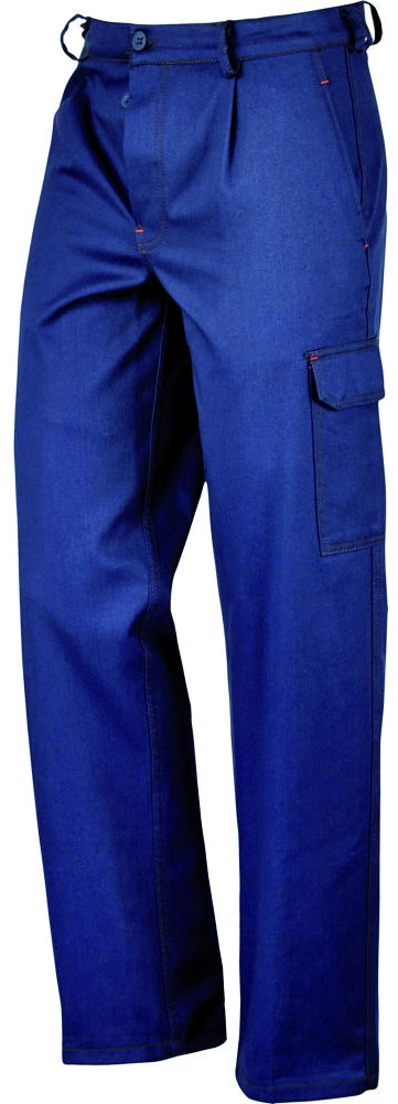 PANTALONE 100% COTONE CARGO Col. Blu  Tg. 50