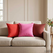 Cuscino con cuscino HEERLEN 2 pz Rosso Vino Poliestere 924736