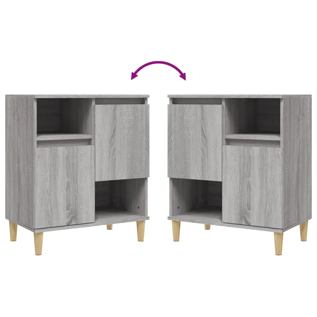 Credenze 3pz Grigio Sonoma 60x35x70 cm in Legno Multistrato 3185741