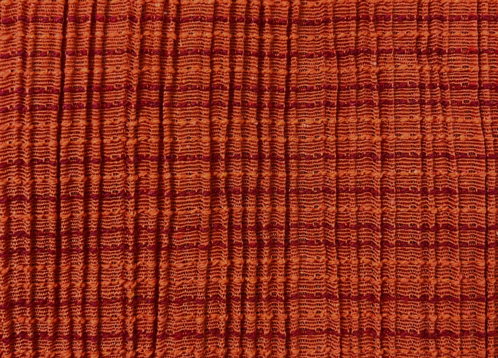 Copridivano Sofà Poltrona Elasticizzato Protezione Tessuto Jacquard Modello Fanny - 2 Posti - Arancione