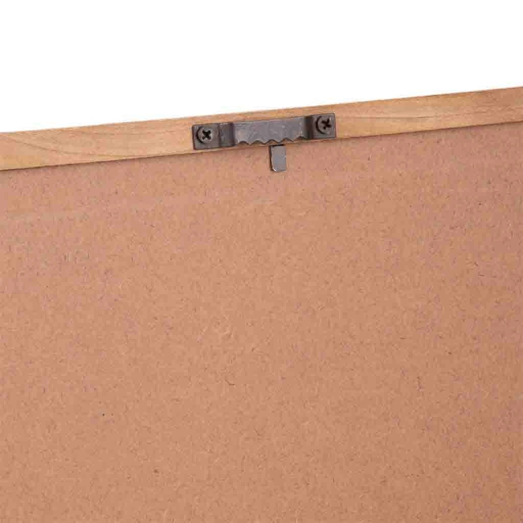 Cornice in legno e tessuto