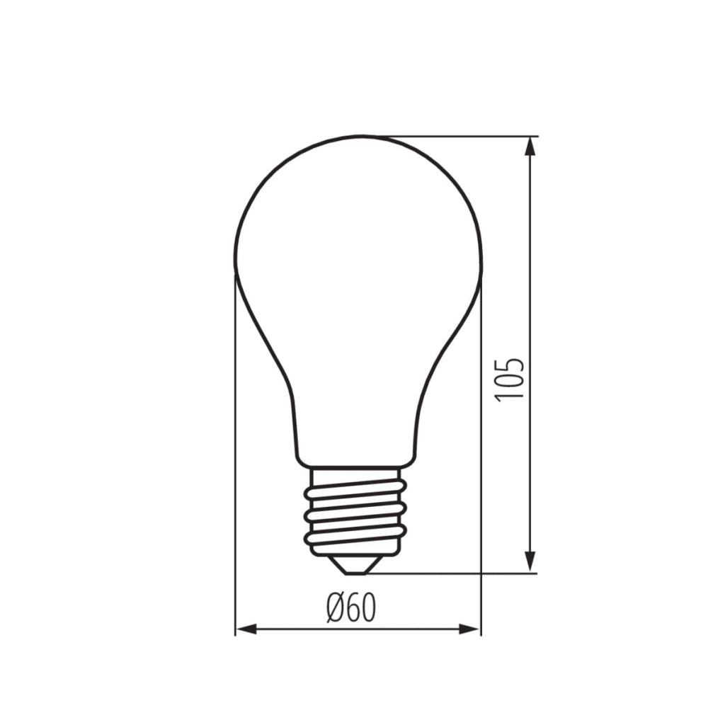 Lampadina LED Filament E27 8W 1055lm 2700K Kanlux 29604