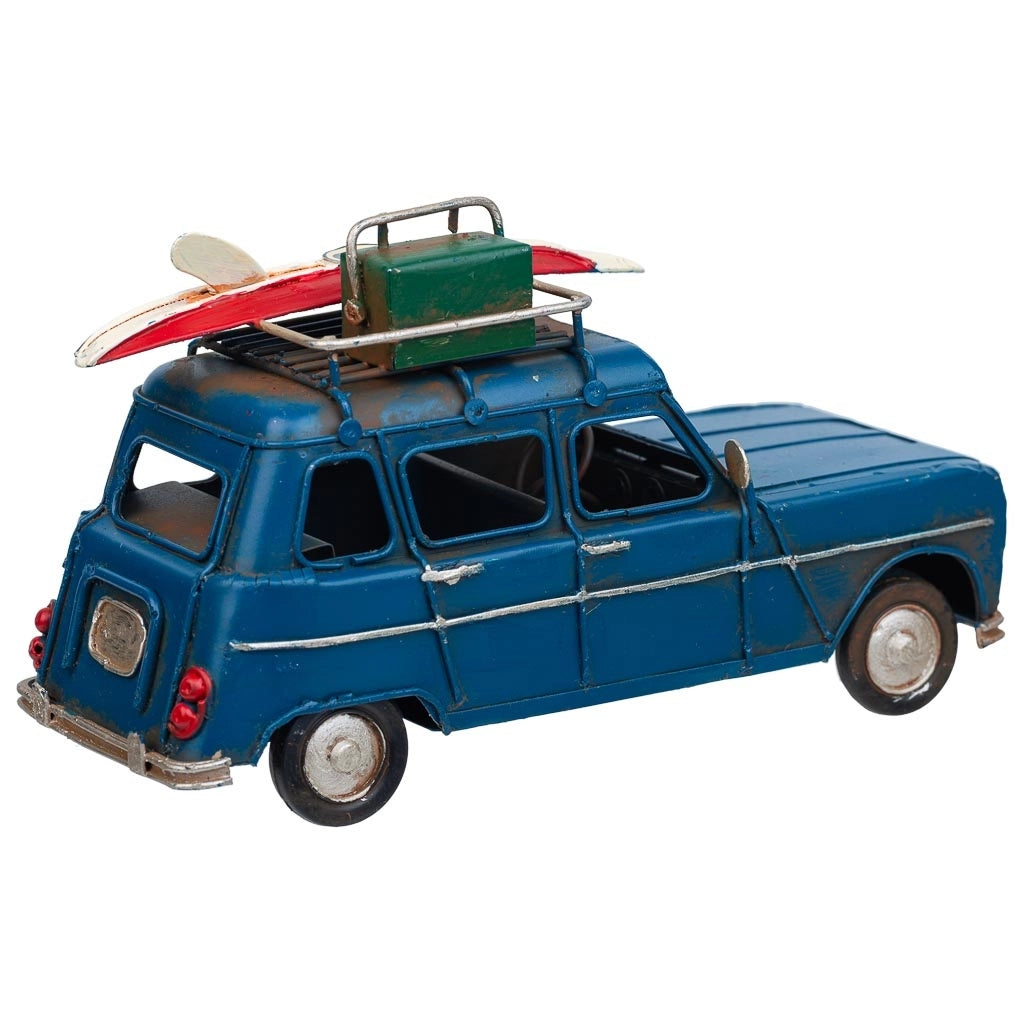 Auto in metallo blu 17x7,5x9,5h