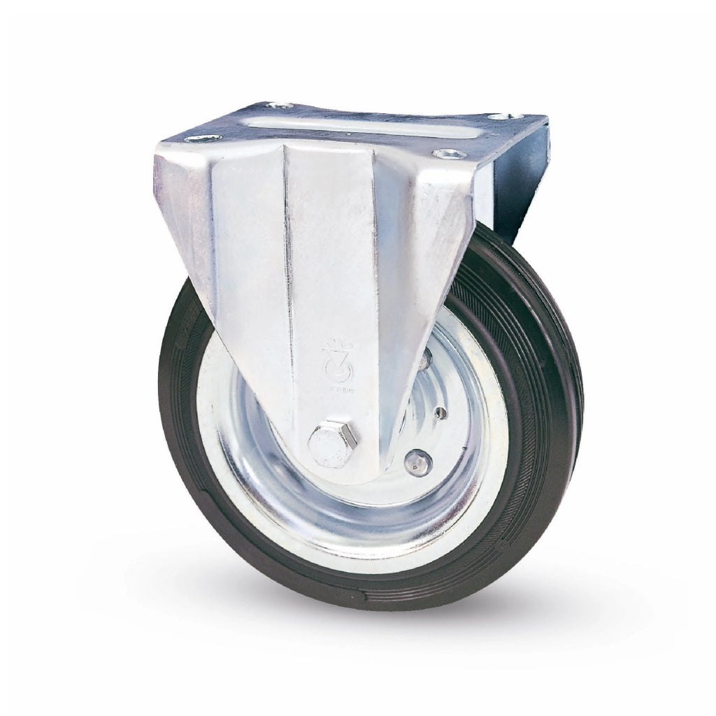 Avo RUOTA FISSA PER CARRELLI art.80A mm.150-piastra mm.100x85