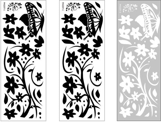 Sticker per frigorifero 3 pezzi - Disegni creativi - Resistenti all'acqua e all'olio - PVC - 70 x 25 cm - Adatto per la decorazione