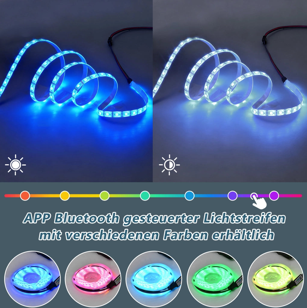 Tavolino da caffè elevabile nero con LED e ampio spazio contenitore