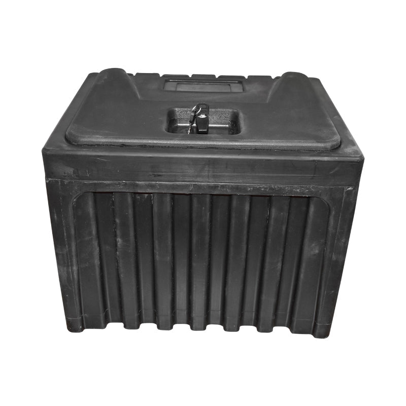 Cassetta per attrezzi senza supporto, in plastica nera 380x400x500 mm