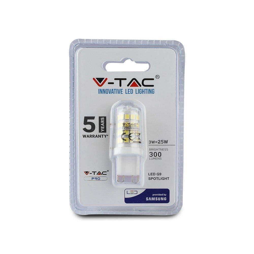 V-TAC Lampadina LED G9 3W 4000K 300lm VT-204 Samsung