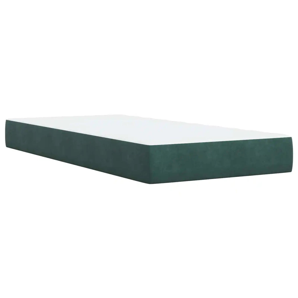 Letto ottomano con materasso Verde Scuro 80 x 200 cm Velluto 3457686