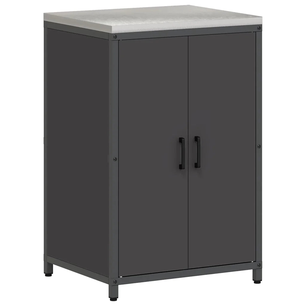 Set di Stoccaggio per Cucina con lo scaffale 2 pz-Armadietto Cucina-Armadietto Cucina Nero 122614