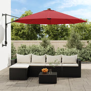 Ombrellone a Parete Rosso Chiaro 290 cm 362891